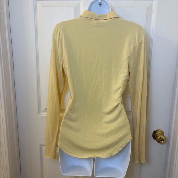 Wilfred Button Down Long Sleeve Pale Yellow - Picture 2 of 5